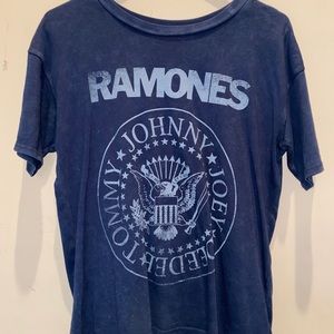 Navy blue Ramones band T-shirt from American Eagle